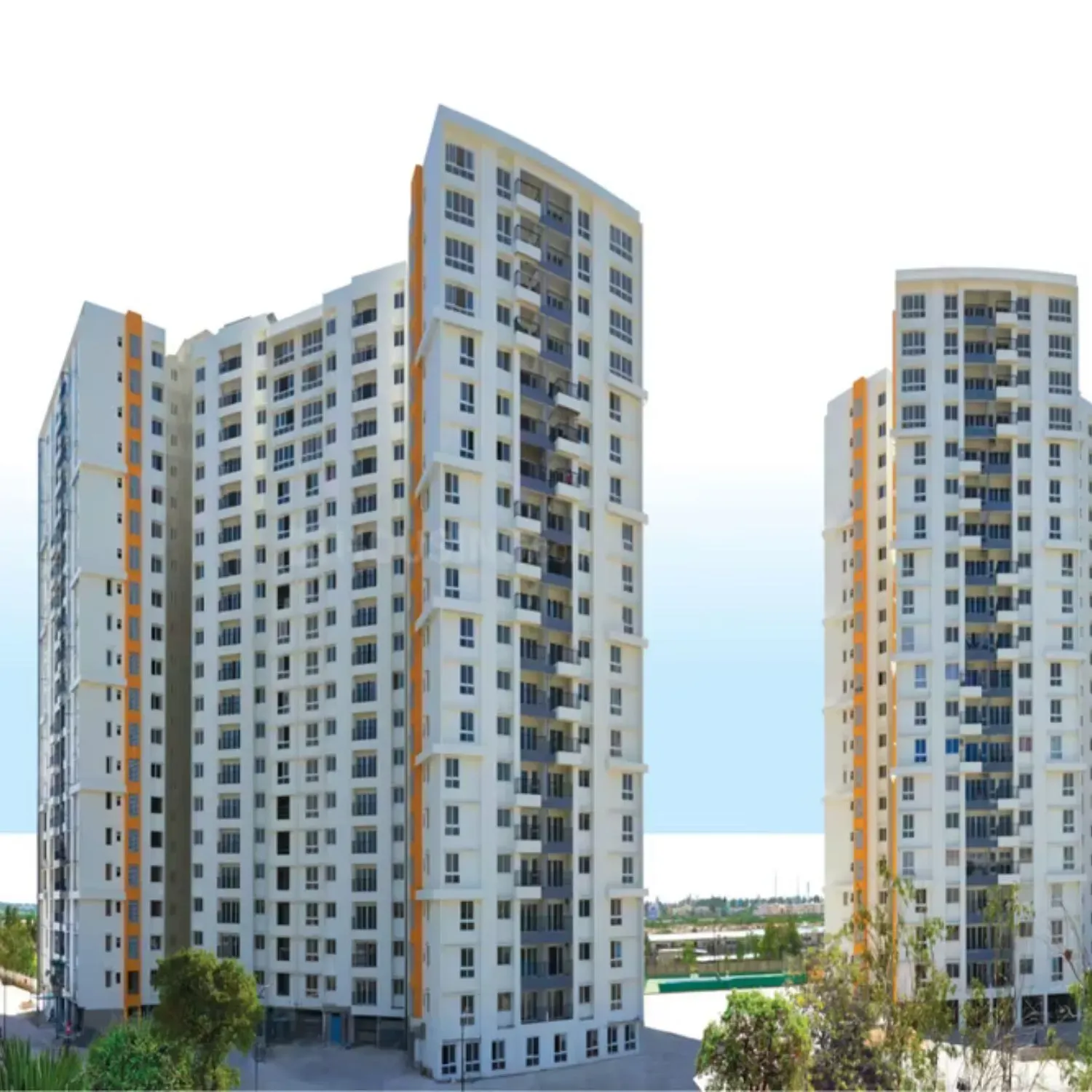 BTL activation setup by BrandLand at a high-rise residential complex with promotional display and engagement area.