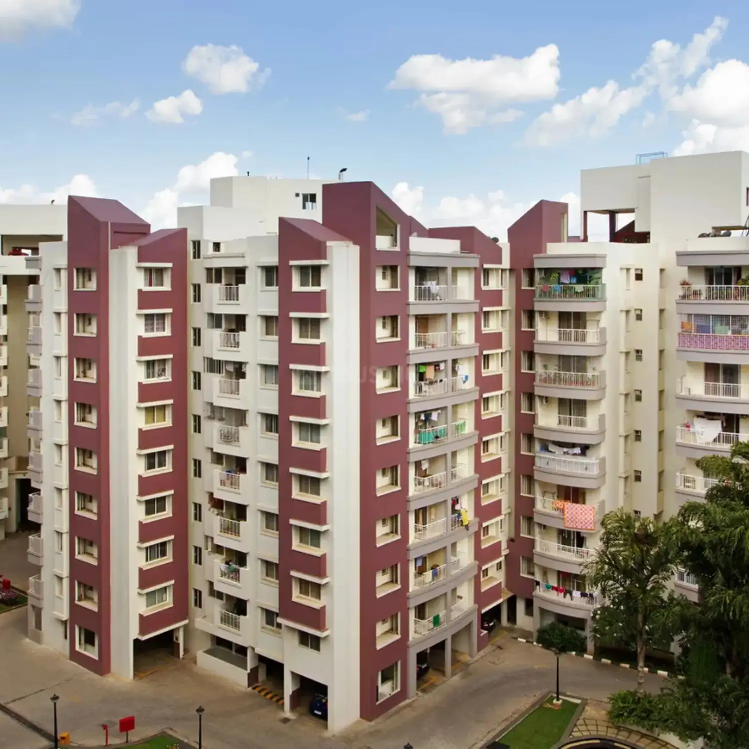 BTL activation showcasing a residential apartment complex with branded installations and on-ground engagement executed by BrandLand.