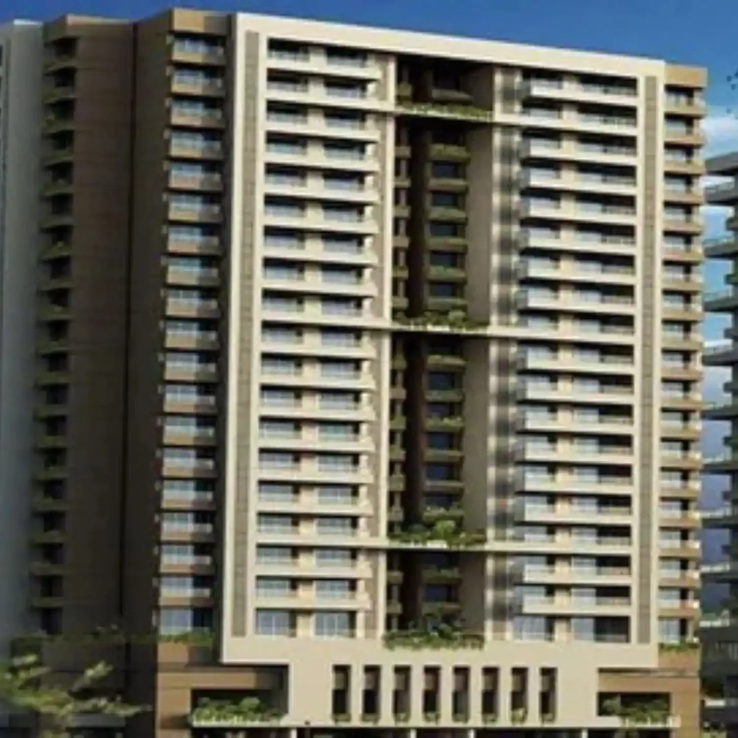 BTL activation setup by BrandLand at residential apartment complex with branded installations and promotional display.