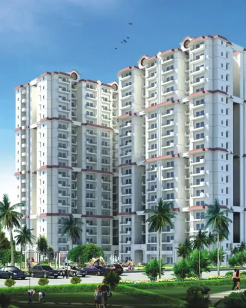 BTL activation event by BrandLand featuring a promotional setup in front of a modern high-rise building in Delhi.