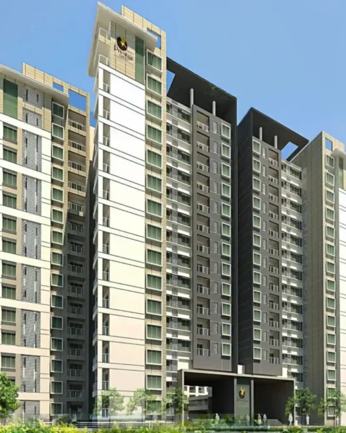 BTL activation setup at a premium residential high-rise showcasing on-ground branding engagement by BrandLand.