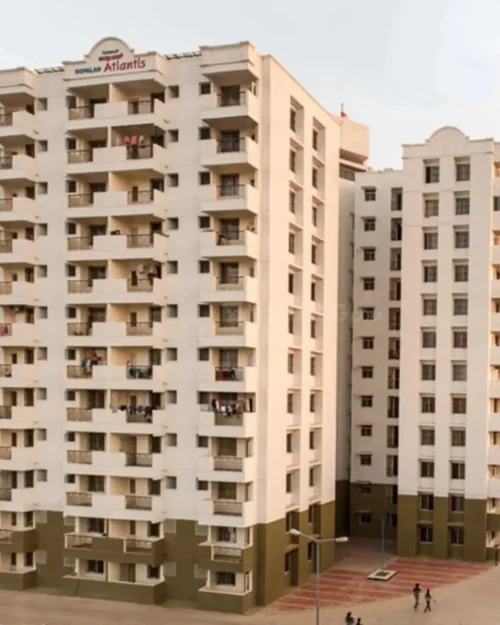 BTL activation setup showcasing outdoor branding and visual displays at a commercial building by BrandLand.